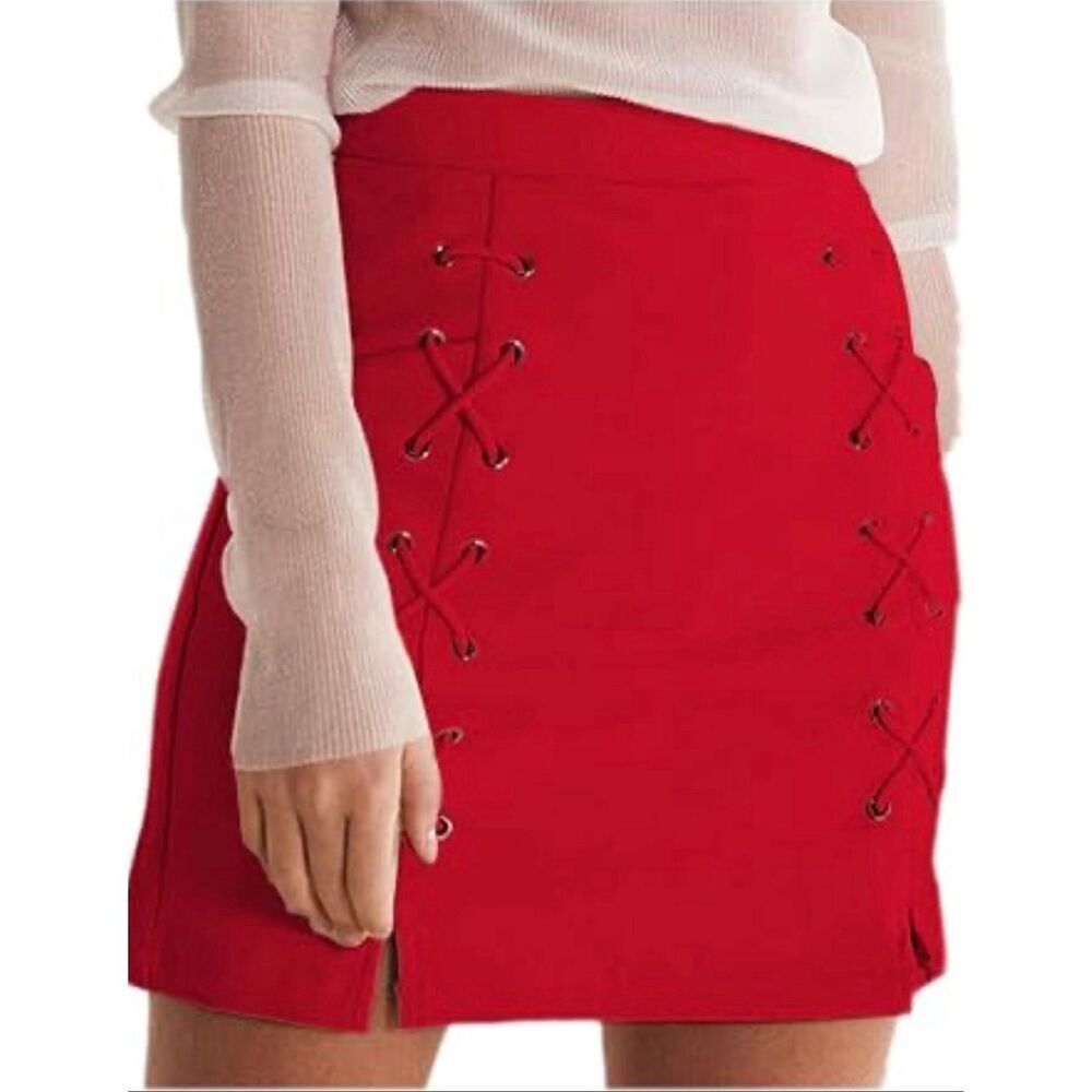 Faux Suede Skirt
